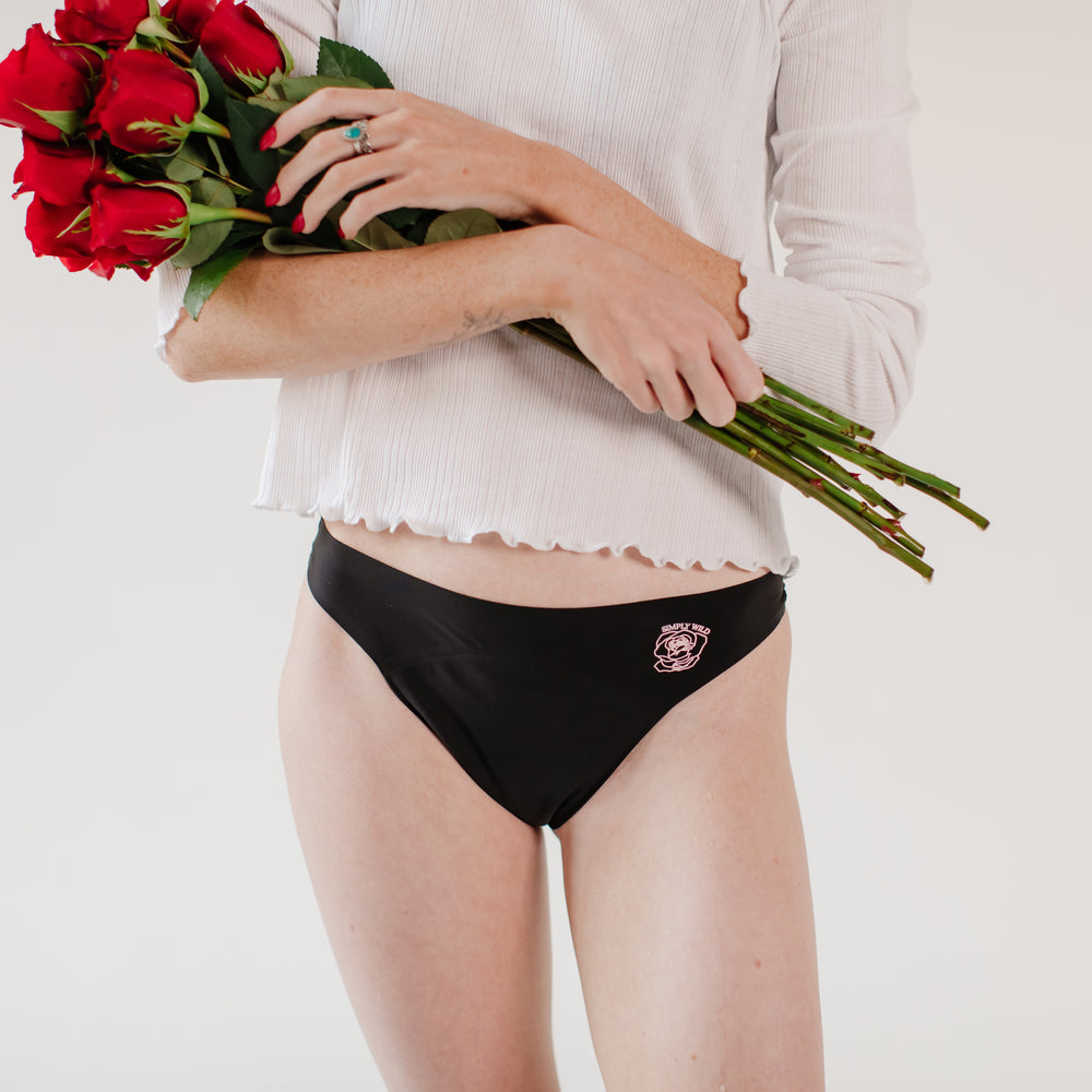 3-Pack Period Underwear: Thong Light Flow