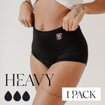 1-Pack Period Underwear: High Waisted Heavy Flow (Bamboo)